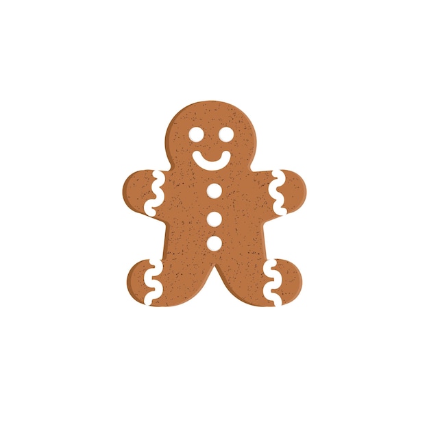 Vector flat ginger bread