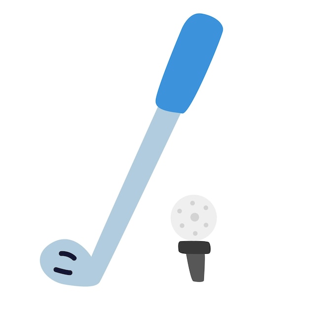 Vector vector flat golf illustration