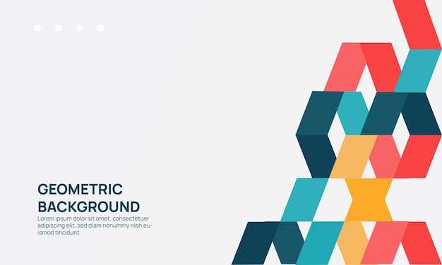 vector flat gradient geometric background