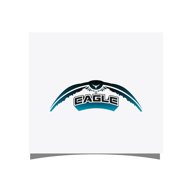 vector flat graphic of eagle logo. animal house logo with eagle icon.