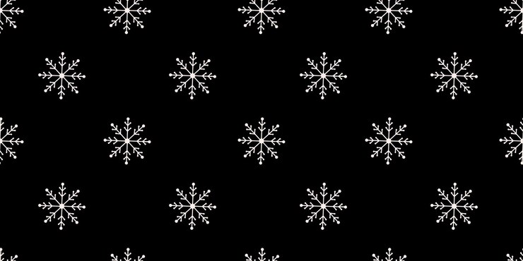 Vector vector flat hand drawn christmas seamless pattern