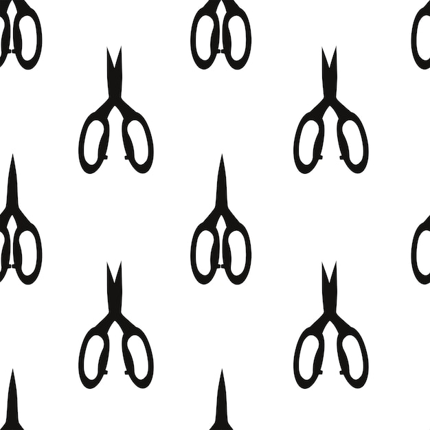 Vector flat hand drawn seamless pattern