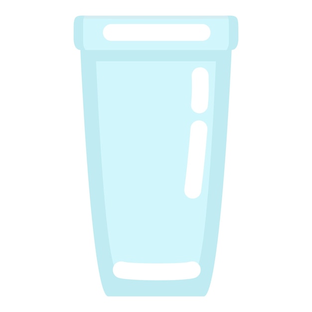 Vector Flat Icon Glass of Water