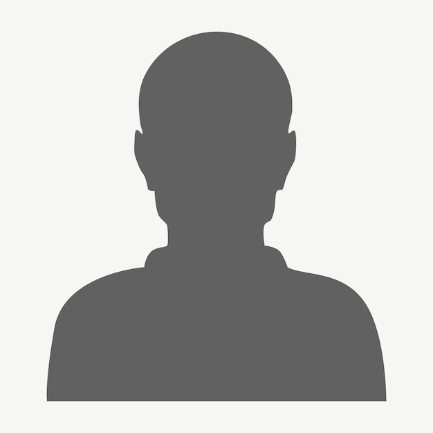 Vettore vector flat illustration in colore grigio avatar profilo utente persona icona immagine profilo adatto per i profili dei social media icone screensaver e come modellox9xa