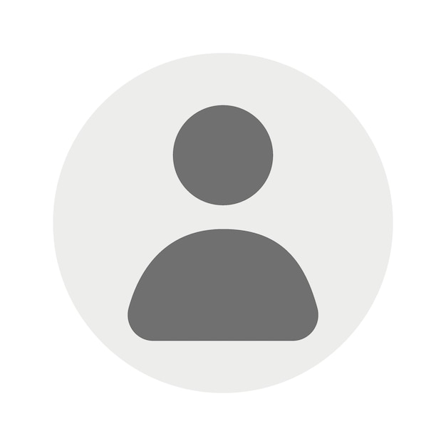 Вектор Векторная плоская иллюстрация в сером масштабе аватар профиль пользователя икона лица гендерно нейтральный силуэт профильный рисунок подходит для профилей социальных сетей иконы защитники экрана и в качестве шаблона x9xa