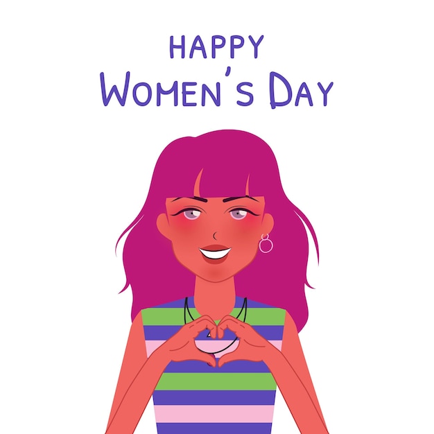 vector flat international womens day illustration