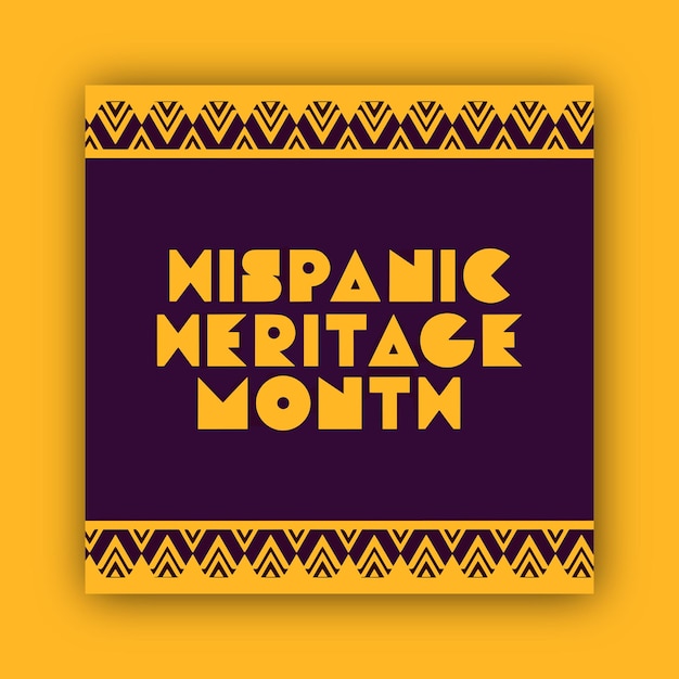 Vector flat national hispanic heritage month background