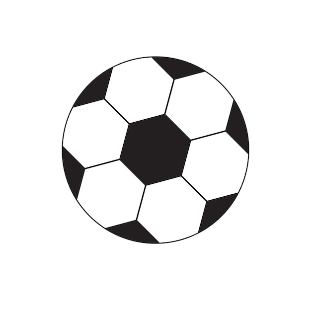 Vector vector flat outline football ball