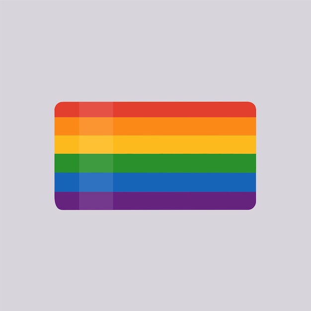 vector flat pride flag illustration