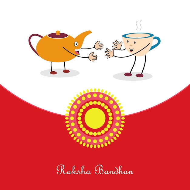 벡터 평면 raksha bandhan 그림