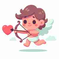 Vector vector flat valentines day cupid characters collection
