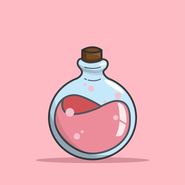 Vector fles illustratie.