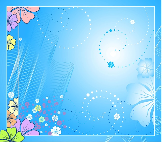 Vector vector floral background