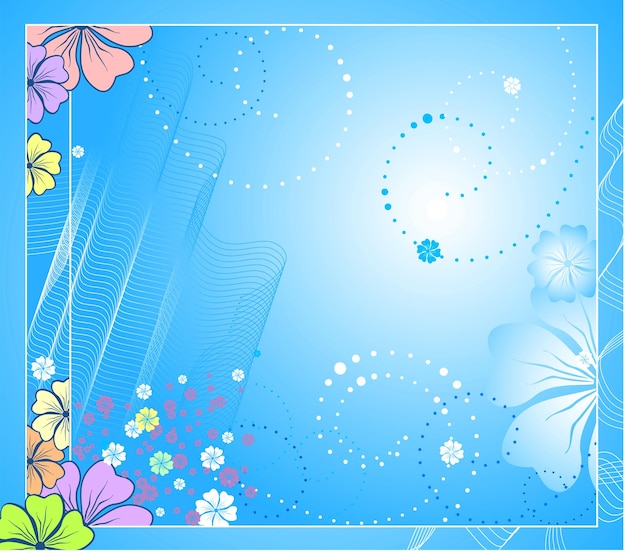 Vector floral background