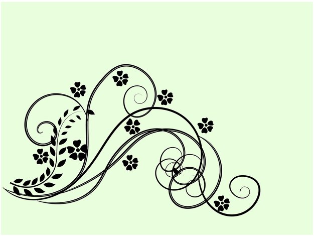 vector floral decorative elements