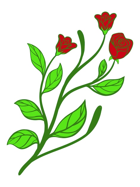 Vector floral design for element