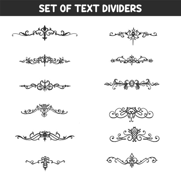 vector floral dividers decoration elements mega collection pack