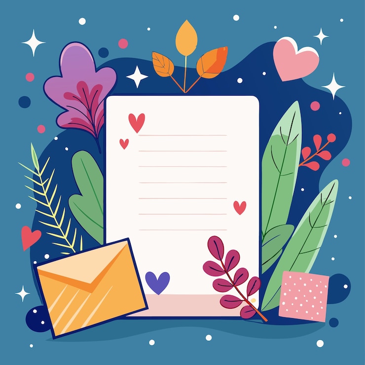 Vector vector of floral greetings card illustration