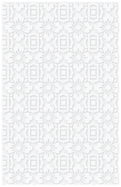Vector floral mandala naadloze patroon hand tekenen illustratie 3