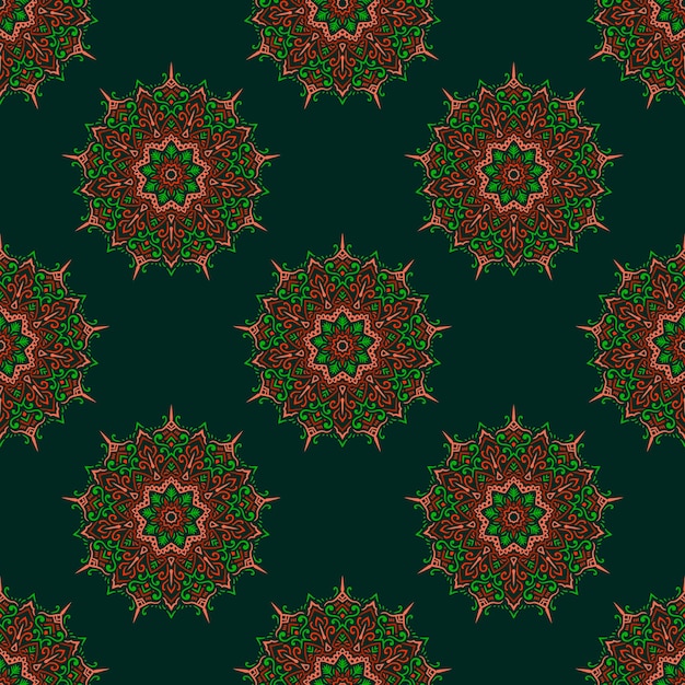 Vector floral pattern with flowers