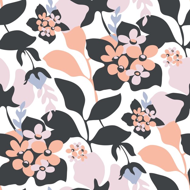 Premium Vector | Floral seamless pattern.
