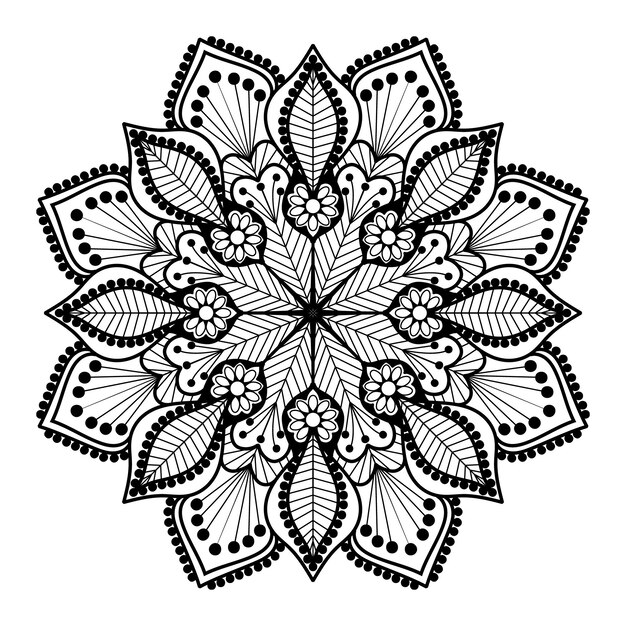 Vector vector floral style hand drawn gorgeous frame art mandala background