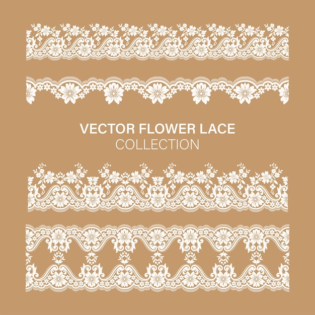 Vector flower lace illustrator background