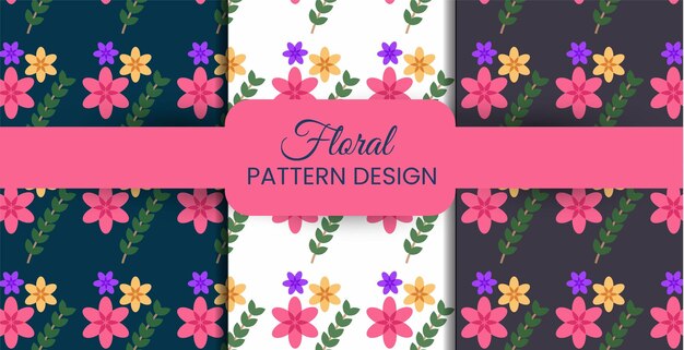 Vector flower seamless pattern background