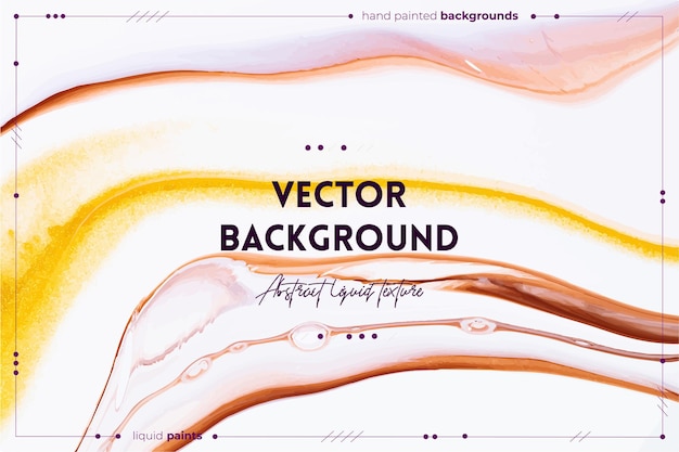 Вектор Вектор жидкой текстуры искусства абстрактный фон с эффектом смешивания красок жидкие акриловые произведения искусства