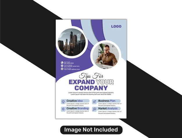 Vector flyer design for business