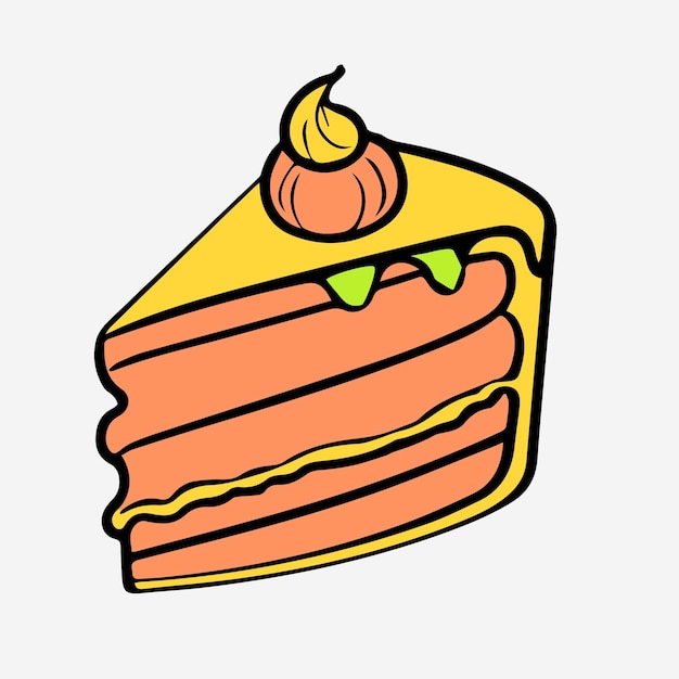 vector food line color illustration icon