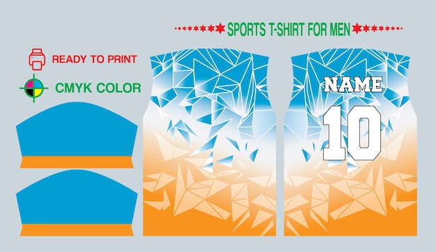 Vector vector football cricket new jersey design for cmyk print file