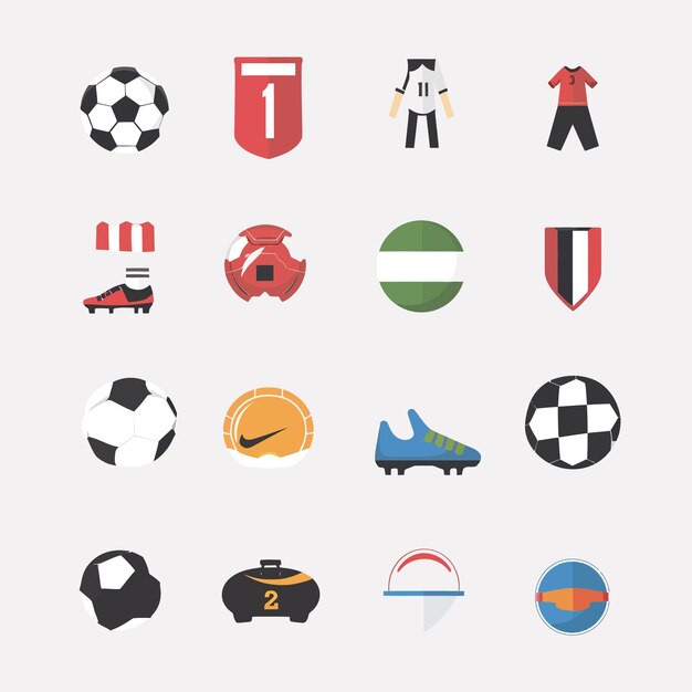 Vector_Football_Icons_Collection (ベクトル・フットボール・アイコン・コレクション)