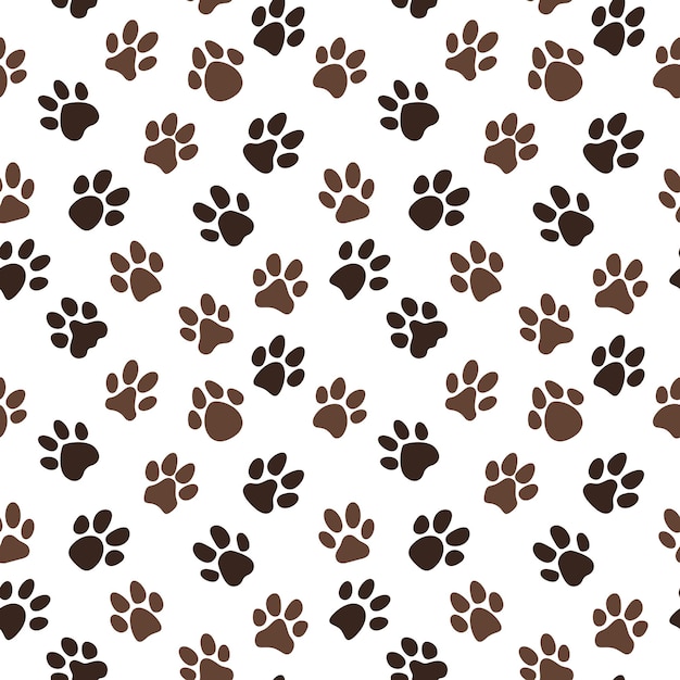 Vector vector footprints concept creative seamless pattern