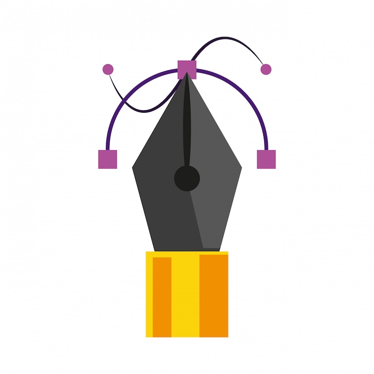 Vector vector fountain pen symbol