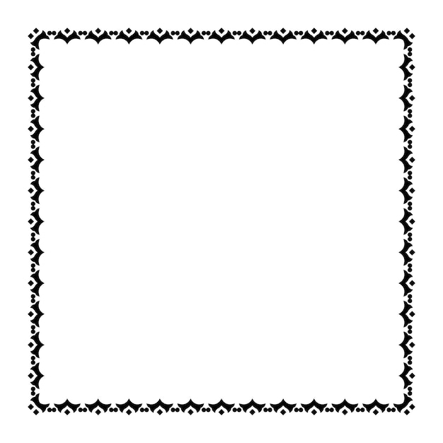 Vector vector frames black on a white background