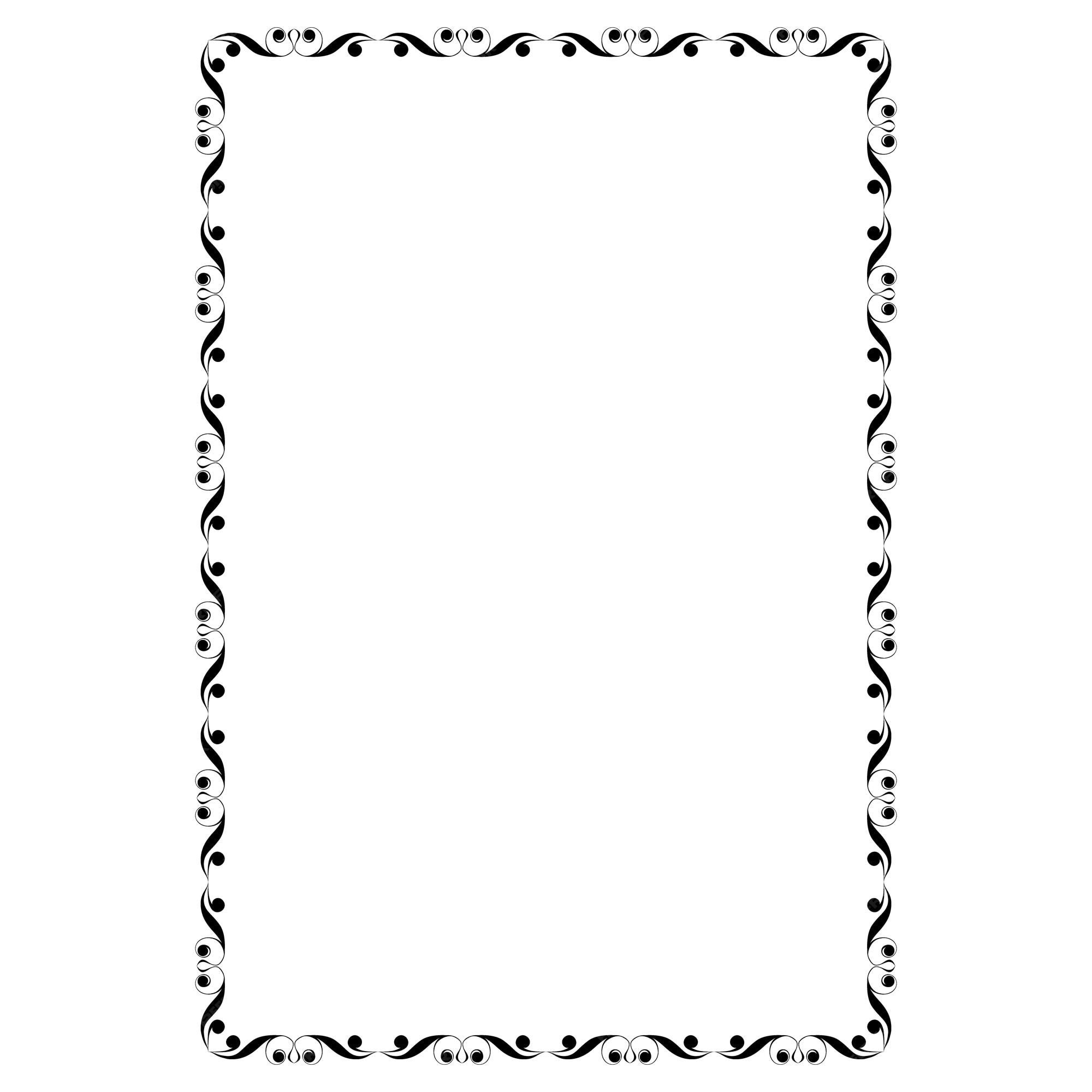 Premium Vector | Vector frames black on a white background