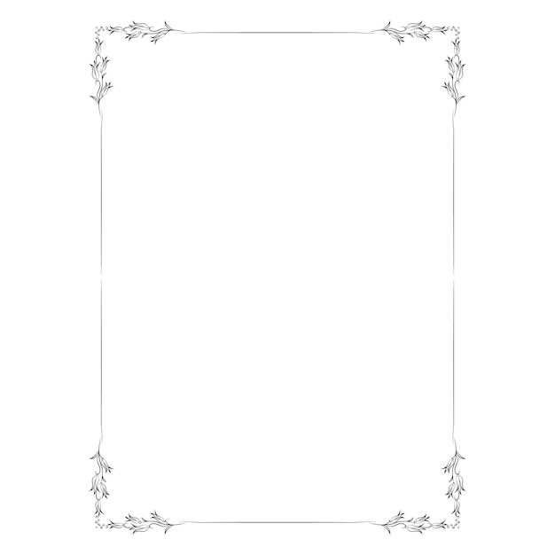 vector frames black on a white background