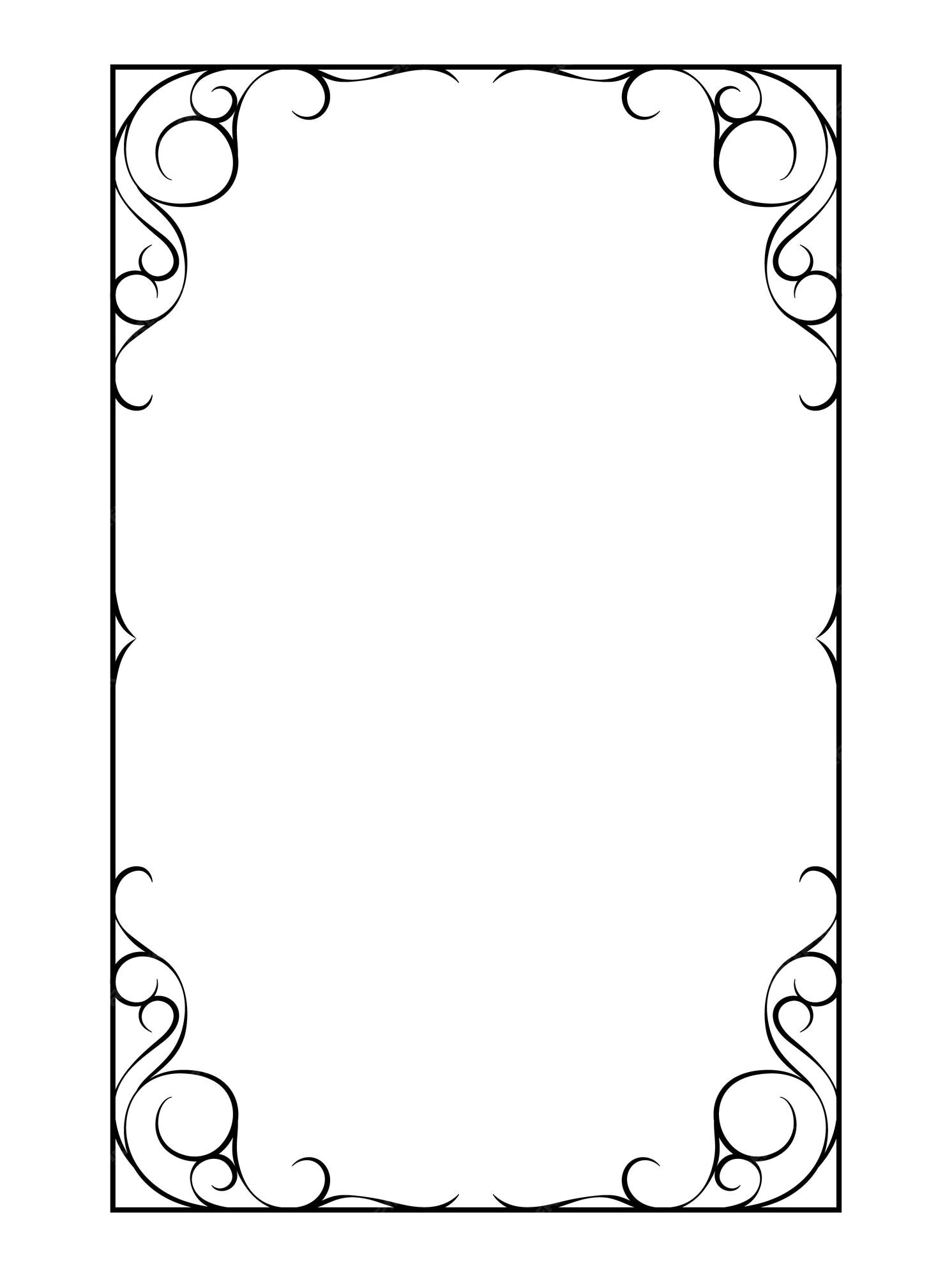 Premium Vector | Vector frames black on a white background