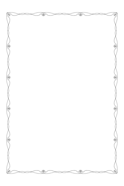 Vector frames black on a white background