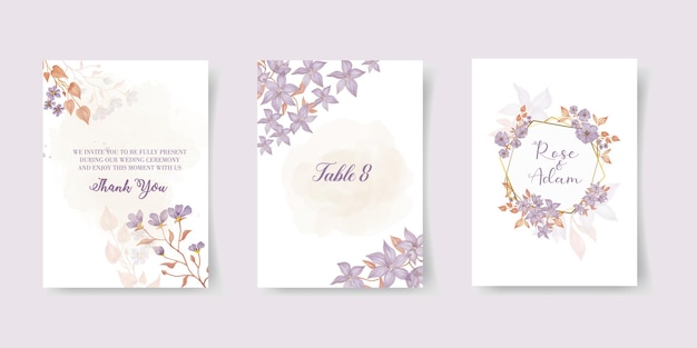 vector frames Floral watercolor arrangement Isolated and editable