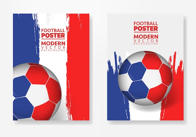 Football poster france Royalty Free Vector Image