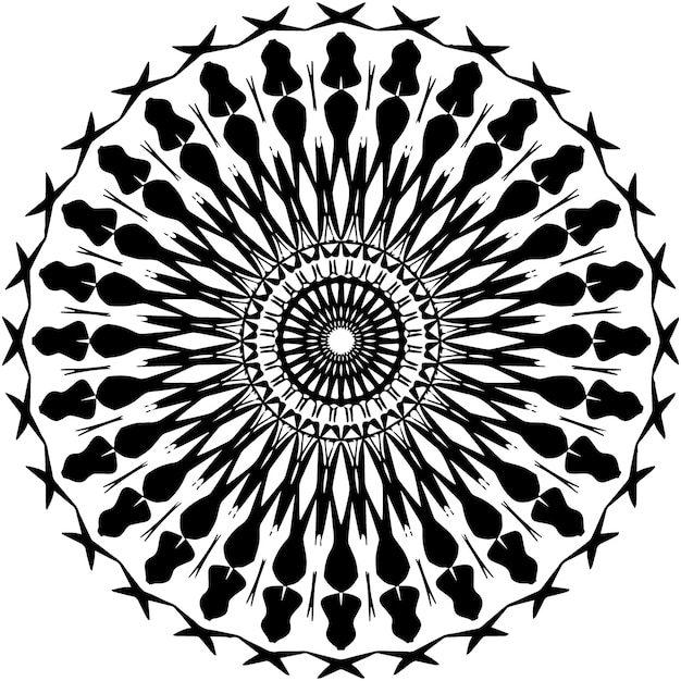 vector free mandala creative design and fliral round design vector geomrtic