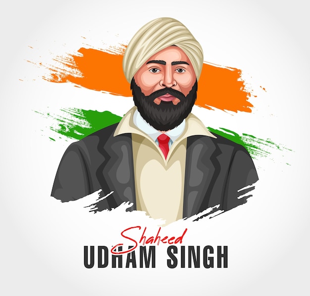 Vector of freedom fighter and indian revolutionary social media banner template design eps 10 vector