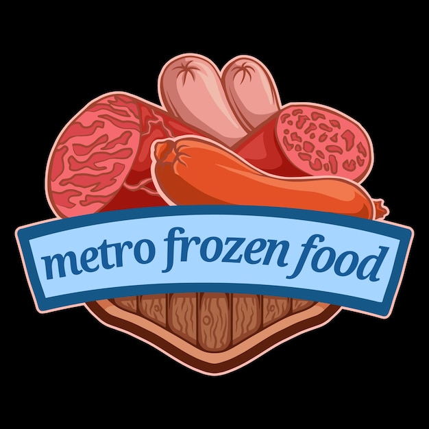 Vector vector frozen food illustration design