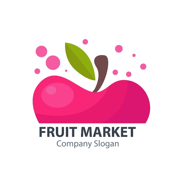 Logo di frutta vettoriale aziendale 08