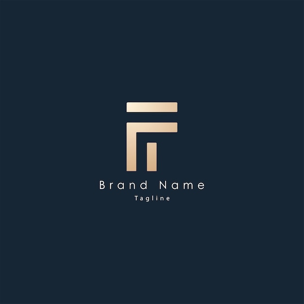 Vector FT brief logo ontwerp