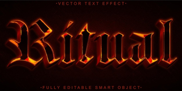 vector fully editable smart object text effect