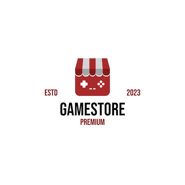 Vector game store logo design illustration idea