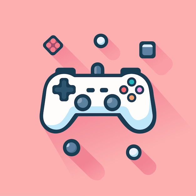 Vector gamepad controller vector illustratie